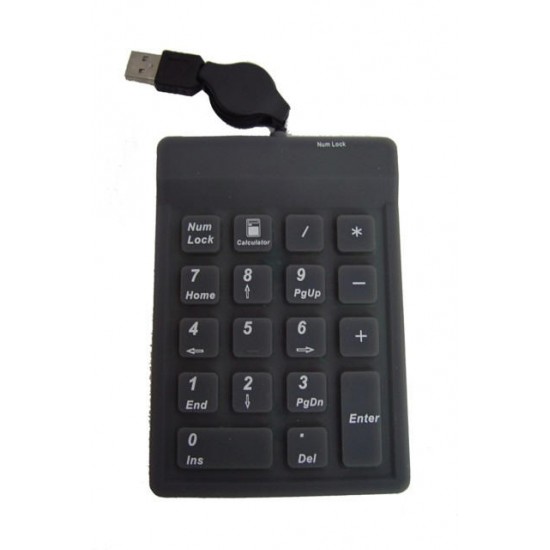 Teclado Numerico retractil USB - 18 teclas (Cod:3874)