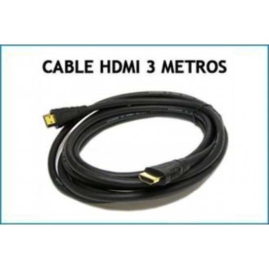 Cable HDMI a HDMI de 3 metros con filtro (Cod:4086)
