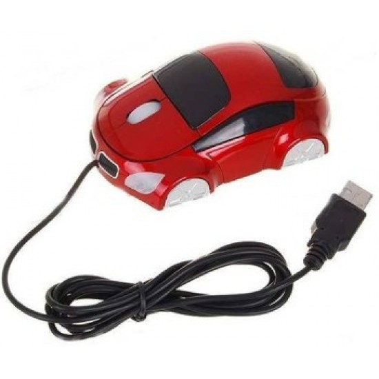 Mouse Optico USB Auto Deportivo - AzulRojoRosado - WTEL1630 (Cod:4834)