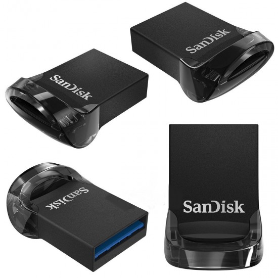 Pen drive USB Sandisk Ultra Fit  CZ430 - 16GB Negro (Cod:6936)