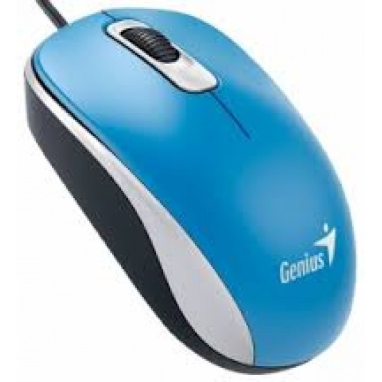 Mouse Genius DX-110 USB Ambidiestro Color Azul (Cod:7308)