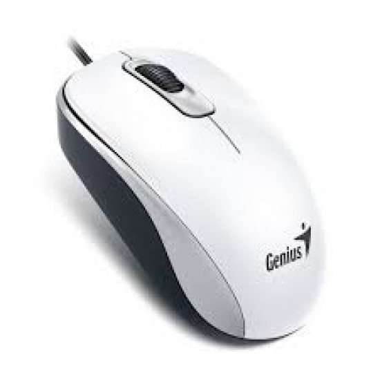Mouse Genius DX-120 USB Ambidiestro Color Blanco (Cod:7309)
