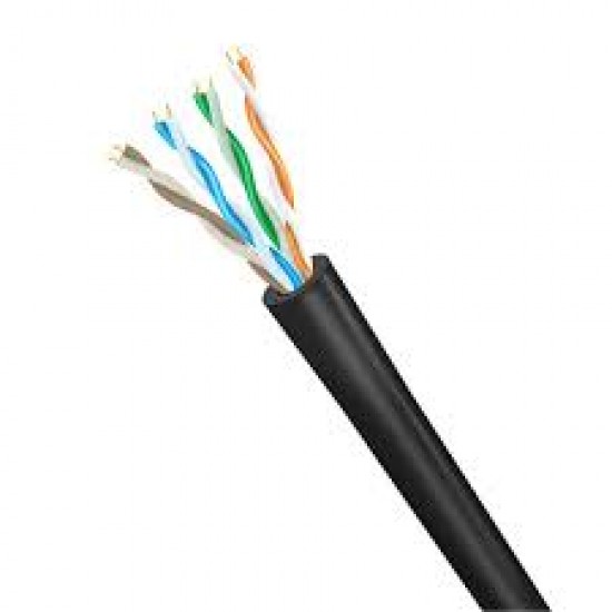 Cable UTP exterior - Cat5e - Negro x metro  (Cod:7846)