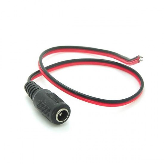 Cable Conector de 12 V DC CORD hembra negro y rojo (Cod:7966)