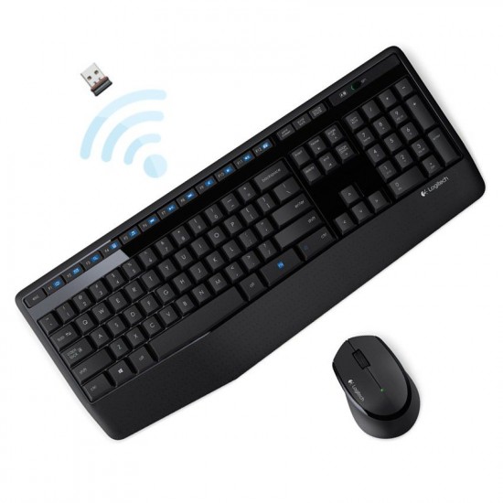 Teclado + Mouse Logitech Wireless MK345 Negro (Cod:8053)