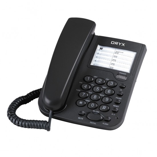 Teléfono de escritorio - Opción de tono y pulso - Flash rápido - Control de volumen - Remarcado - Pausa - Silenciador - KXT-922 (Cod:8069)