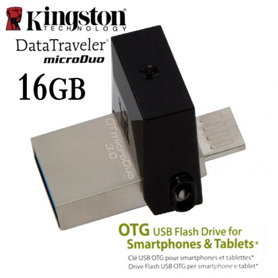 Pen Drive KINGSTON 16 GB DTDUO3/16GB MicroDuo USB 3.0  (Cod:8136)