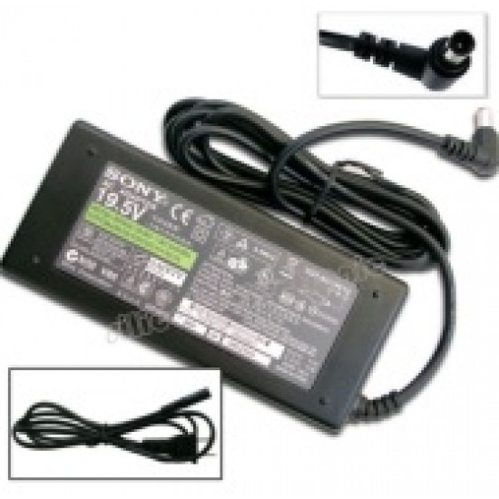 LE-CA75W1 - Cargador portatil para notebook 75 vatios - Compatible con Sony - Punta DC: 6.5 x 4.4mm (pin central, negro); Para Sony (Cod:8144)