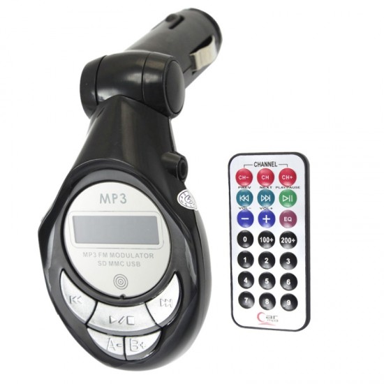 Modulador de FM con control remoto - soporta memoria micro SD - Pendrive - KD-200 (Cod:8230)