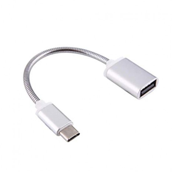 Cable adaptador USB C - tipo C macho a USB hembra OTG (Cod:8286)