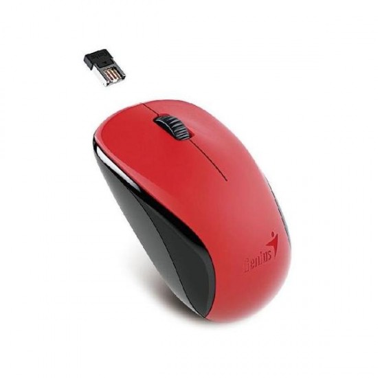 Mouse Genius inalambrico NX-7000 BlueEye Rojo - Ambidiestro USB (Cod:8515)