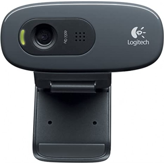 Web Cam -Campo visual 60° - Lente Estandar  - Resolucion 720p/30fps - Microfono mono - Logitech C270 Negra (Cod:8574)