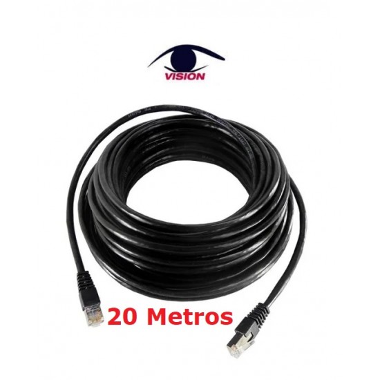 Cable patch cord de 20 metros - utp cat 5 - Vision (Cod:8900)