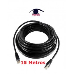 Cable patch cord de 15 metros - utp cat 5 - Vision (Cod:8901)