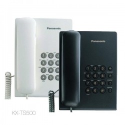 Telfono fijo de pared - PANASONIC -Color Negro - KX-TS500AG (Cod:9988)