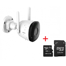 Kit Camara F22p Bullet IP WIfi Imou +  Memoria MicroSD 64GB NEO c/adaptador - HIKSEMI (Cod:10142)