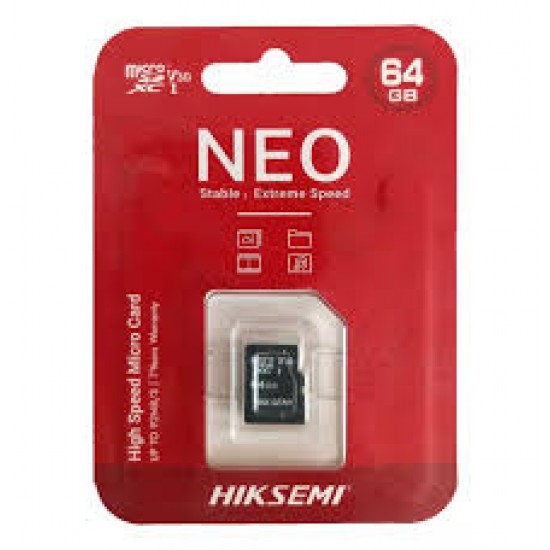 Memoria MicroSD 64GB NEO - HIKSEMI (Cod:10158)