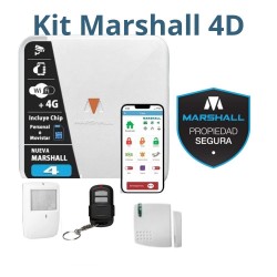 KIT Alarma MARSHALL 4D (4G + WIFI ) (Cod:10164)