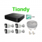 Kit IP 4 Canales Tiandy - 1 NVR 4CH IP + 4 Camaras IP Bullet IP67 . + 240GB + 4 conect rj45 - 50 metros de cable UTP (Cod:10278)