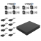 Kit 8 Canales Cygnus - 1 DVR Cygnus 8 CH + 8 Camaras Bullet 1200F Cygnus + 8 par balun Cygnus  (Cod:10292)
