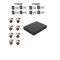 Kit 8 Canales Cygnus - 1 DVR Cygnus 8 CH  (Regalo)+ 8 Camaras Bullet 1200F Cygnus + 8 par balun + Tester de red digital RJ-45 RJ-11 (Regalo) Cygnus  (Cod:10292)