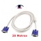 Cable VGA macho macho - 20 metros - con filtro - REFORZADO - Blanco - Vision (Cod:5003)