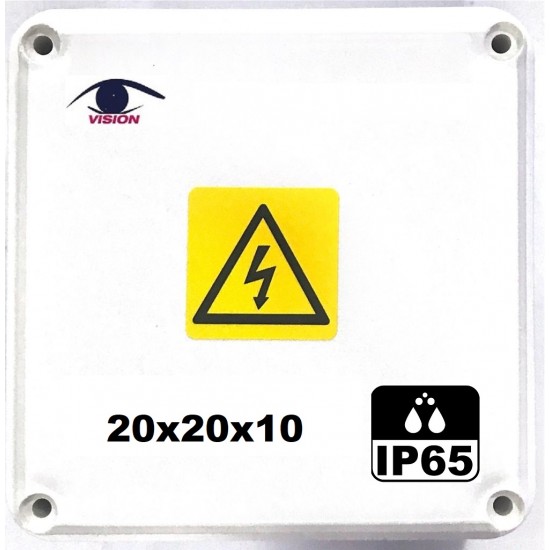 Caja de paso estanca Plástico IP65 - 20x20x10 - 505 - Vision (Cod:9082)