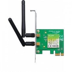 Placa de red PCI Express Inalambrica N  - 300Mbps - Doble antena desmontable - TP-Link TL WN881ND - 300Mbps - Doble antena desmontable (Cod:5361)