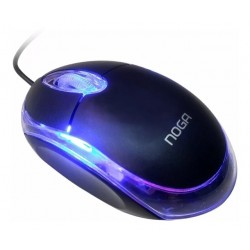 Mini Mouse Optico Noganet NG-611 - USB - Color Negro (Cod:5659)