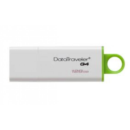 Pen drive USB 128GB kingston DTIG4 Blanco y Verde (Cod:6198)