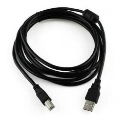 Cable AB a USB 2.0 para impresora CON FILTRO - 1.5 Mts - Cobre OD5.0 - Vision (Cod:6645)