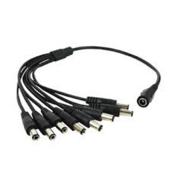 Splitter - Cable de alimentacion DC 1 hembra a 8 macho para camaras de seguridad (Cod:6942) Splitter - Cable de alimentacion DC 1 hembra a 8 macho para camaras de seguridad (Cod:6942)