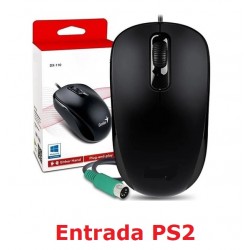Mouse Genius DX-110 Ambidiestro Color Negro - PS2  (Cod:7396)