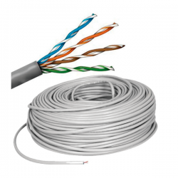 Cable UTP interior - Cat 6E - Gris - x 305Mts	 (Cod:8265)