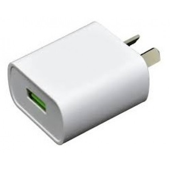 Cargador para celulares - USB 5v 2.1A - Color Blanco  (Cod:8301)