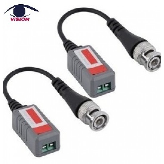 Par Video Balun pasivo HDCVI / TVI / AHD con bornera Compatible con todas las cámaras analógicas HD-TVI, HD-CVI, AHD y CVBS - VB202PH-2 - Vision (Cod:8454) Par Video Balun pasivo HDCVI / TVI / AHD con bornera Compatible con todas las cámaras analógicas HD-TVI, HD-CVI, AHD y CVBS - VB202PH-2 - Vision (Cod:8454)