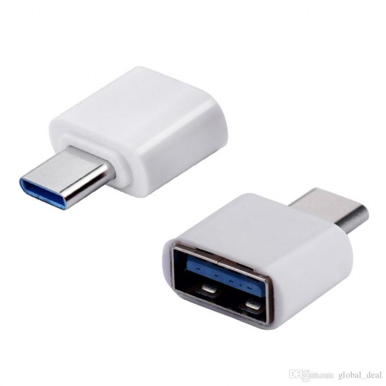 Adaptador USB C - Tipo C macho a USB hembra OTG  (Cod:8491)