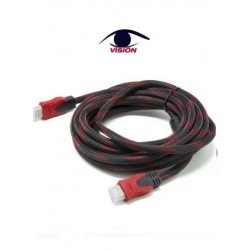 Cable HDMI a HDMI reforzado - 14 + 1 - CCS - 1.4v - 1080P - 3D - mallado y con filtro de 20 metros - HDMI20M-S3 - Vision (Cod:8523)