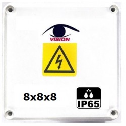 Caja de paso estanca Plástico IP65 - 8x8x8 - 503 - Vision (Cod:8538)