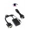 Cable Conversor VGA Macho a HDMI Hembra con Audio - Vision - VTH14 (Cod:8558)