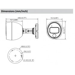 DH-HAC-ME1200BP-PIR-0280 - Camara Bullet HDCVI - Dahua (Cod:8784)