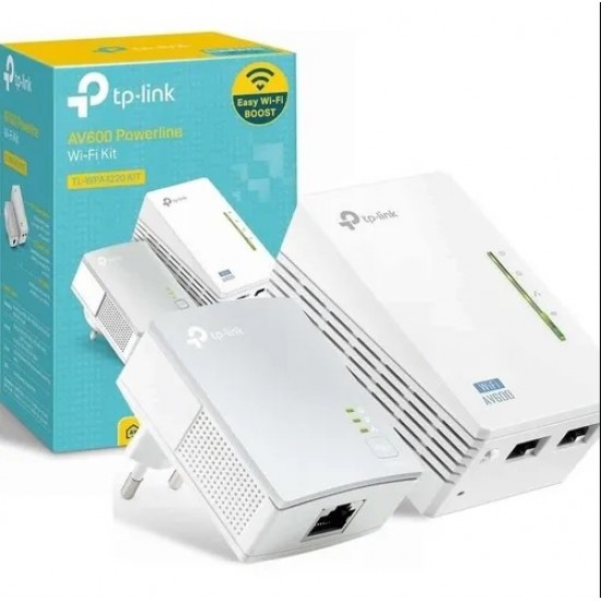 Kit Extensor Wifi  Powerline - AV600 - 300 Mbps - TL-WPA4220 KIT (Cod:8863)