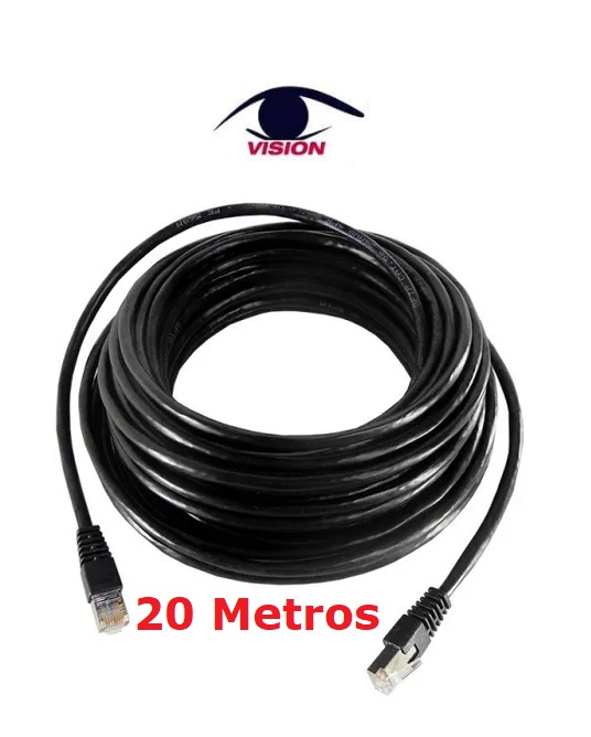 Cable patch cord de 20 metros - utp cat 5 - Vision