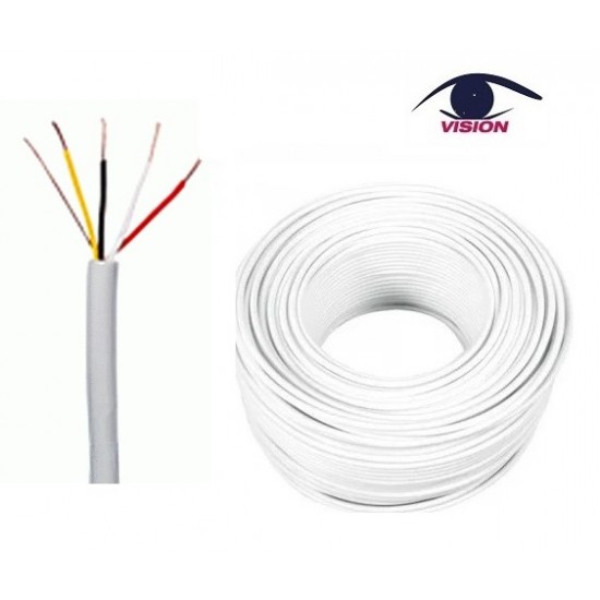 Rollo de cable de 2 pares para Portero / Alarma con Neutro x 100 Mts (Cod:8915) Rollo de cable de 2 pares para Portero / Alarma con Neutro x 100 Mts (Cod:8915)