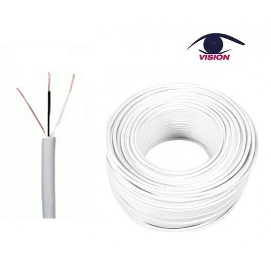 Rollo de cable de 1 par para Portero / Alarma con Neutro x 100 Mts (Cod:8916) Rollo de cable de 1 par para Portero / Alarma con Neutro x 100 Mts (Cod:8916)