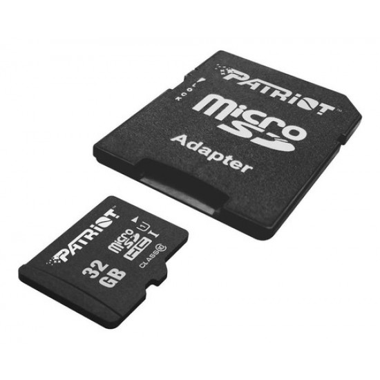 Memoria micro SDHC con adaptador SD 32GB - Clase 10 - Patriot (Cod:8928)