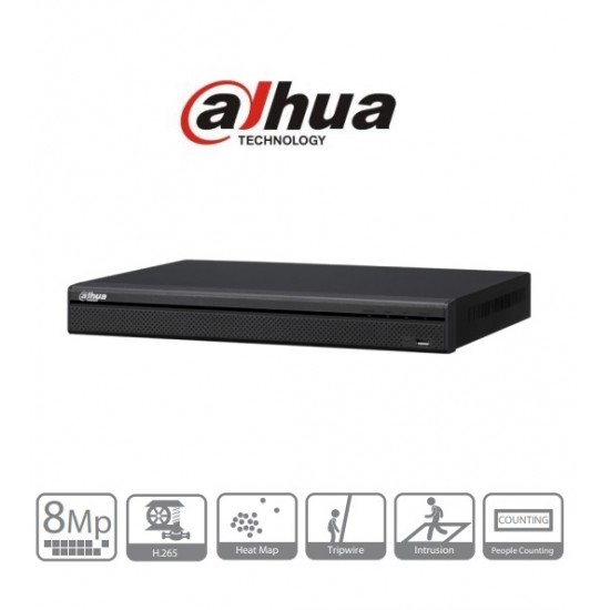 DHI-NVR4232-4KS2/L - NVR IP 32 canales - 2HD - H265 - HDMI - VGA - USB - P2P - Dahua (Cod:9002)