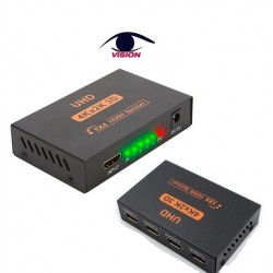 Splitter HDMI de 1 entrada y 4 salidas - Ultra HD - 1080P - 4K 3D - HDMI1T4HS - Vision (Cod:9062)