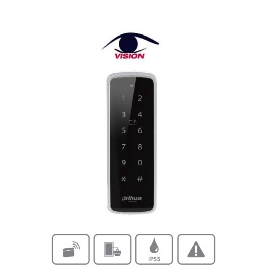 DHI-ASR1201D - Lector de tarjeta para exterior Rfid con teclado - Dahua (Cod:9116)