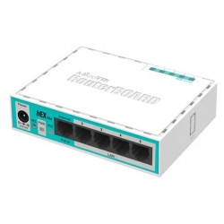 RouterBoard 750 r2 - hEX lite - 850MHz CPU - 64MB RAM - 5 LAN ports - RouterOS L4 plastic case - PSU - RB750r2 - Mikrotik (Cod:9555)